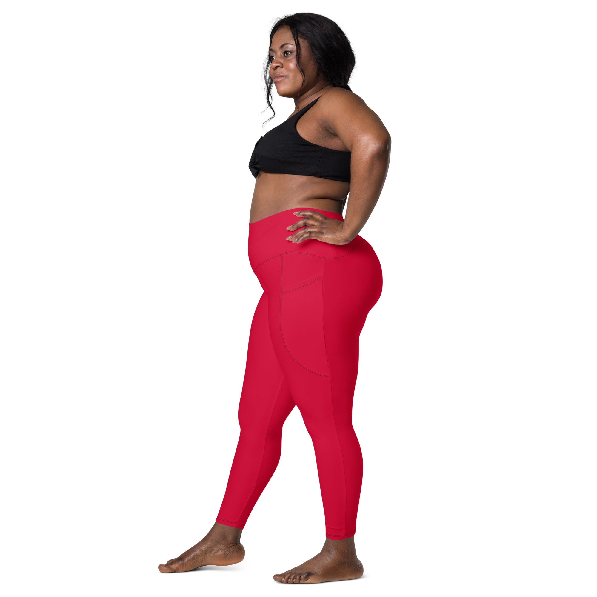 Crimson Leggings with Pockets | Size Inclusive